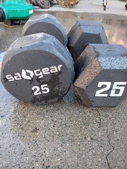 25lbs dumbbells
