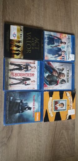 6 New Blue Ray Dvds $30 For All Of Them 