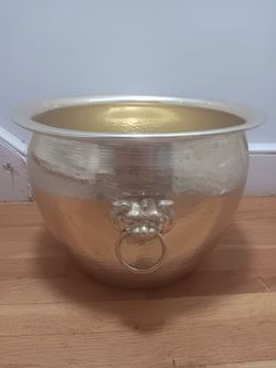 Vintage Hammered Aluminium Planter