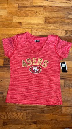 NFL San Francisco 49ers  v-neck t-shirt new size large for woman