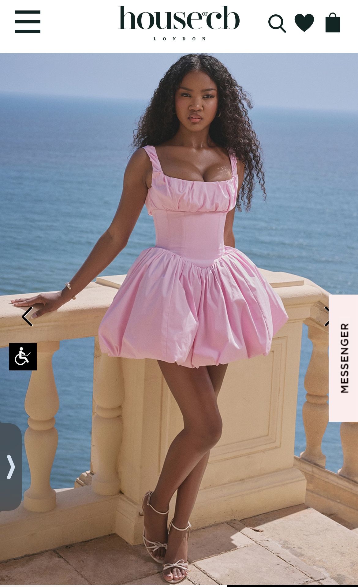 House Of CB Pink Corset Dress