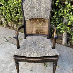 Pair Of Vintage Cane-Back Dining Chairs