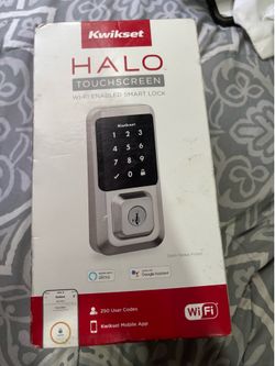 Kwikset Halo touch screen WiFi enabled smart lock read below