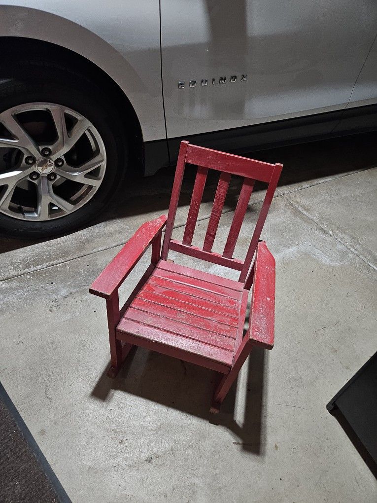 Wooden Child Rocking Chair