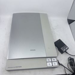 Epson Scanner Perfection V100 Photo Cords Model J231B Tested And Works Silver