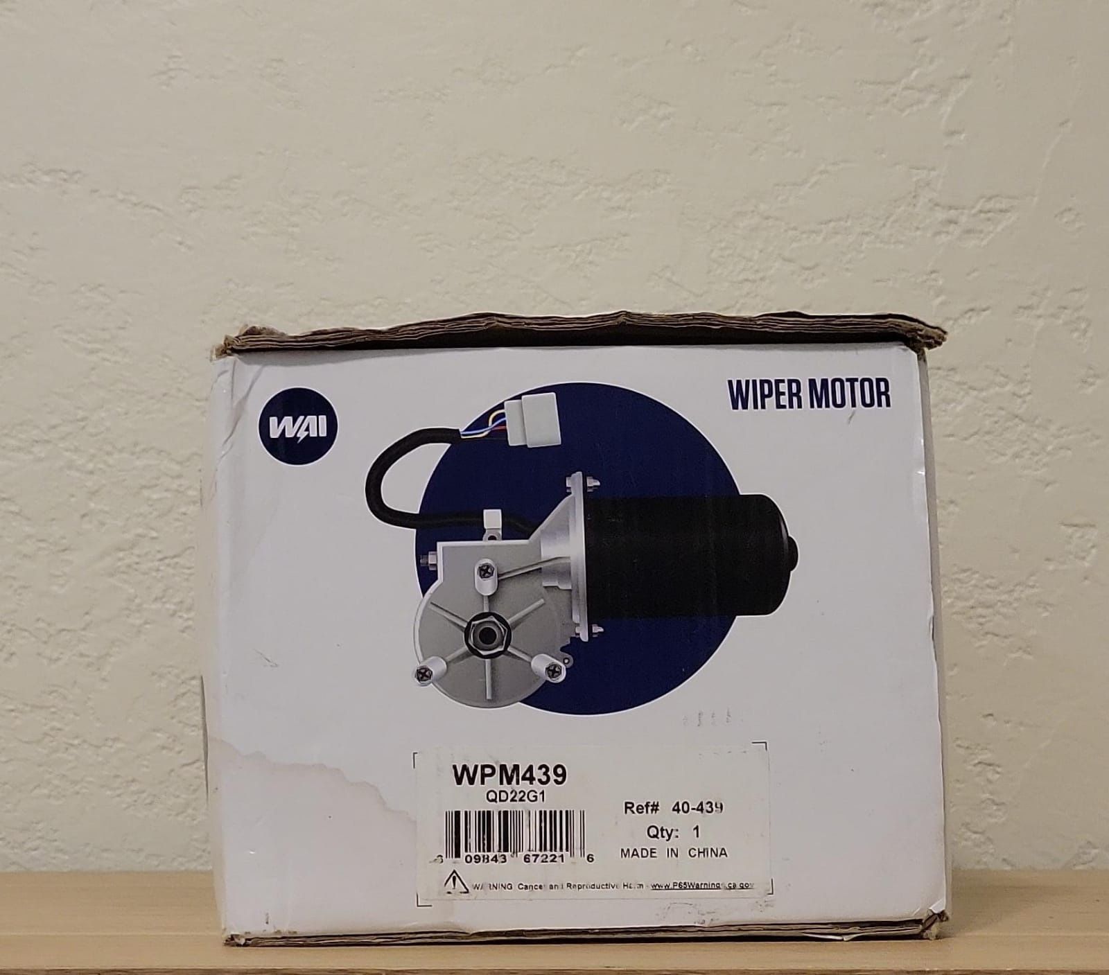 WAI WPM439 Windshield Wiper Motor for 93-96 Jeep Grand Cherokee OEM