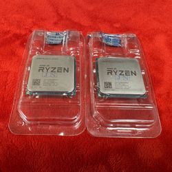 2 Sealed Ryzen 7 2700X, 3.7Ghz-4.3Ghz Turbo Boost, 8 cores-16 threads, Sold as Bundle 