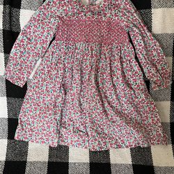 Jojo Maman Bebe Smocked Dress Size 4-5