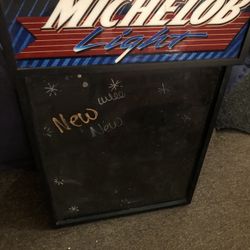 Michelob Dry Erase Board With Light