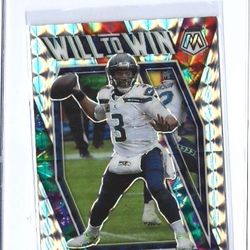 RUSSEL WILSON WILL TO WIN SILVER PRIZM