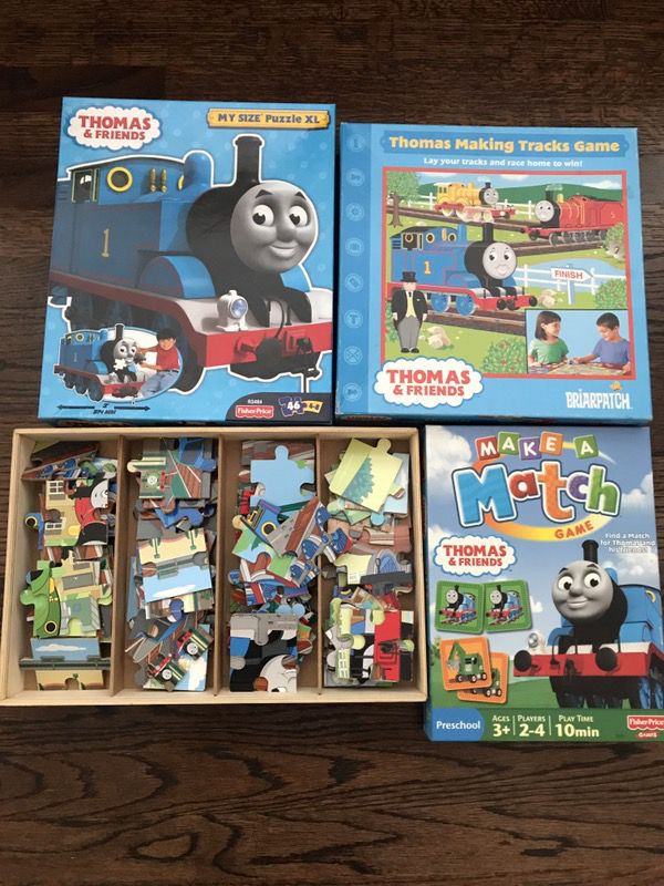 Thomas the Train board game, matching game and puzzles