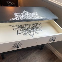 Adorable Boho Style Cabinet with Drawer