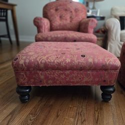 Mitchel Gold Armchair and Ottoman