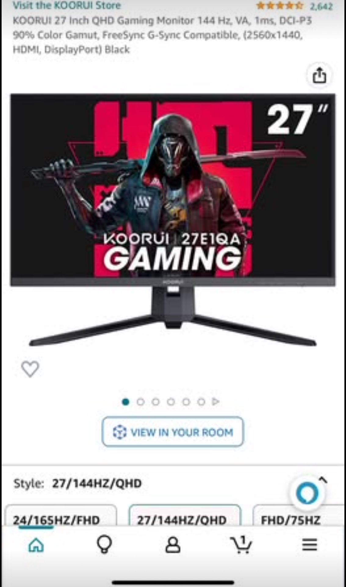 Koorui 144hz Monitor