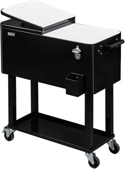 VINGLI 80 Quart Rolling Cooler Chest