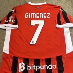 2024/25 A.C. Milan ‘Santiago Gimenez #7’ Soccer Jersey.
