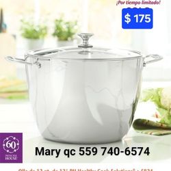 Olla 12 Qt  Disponible 