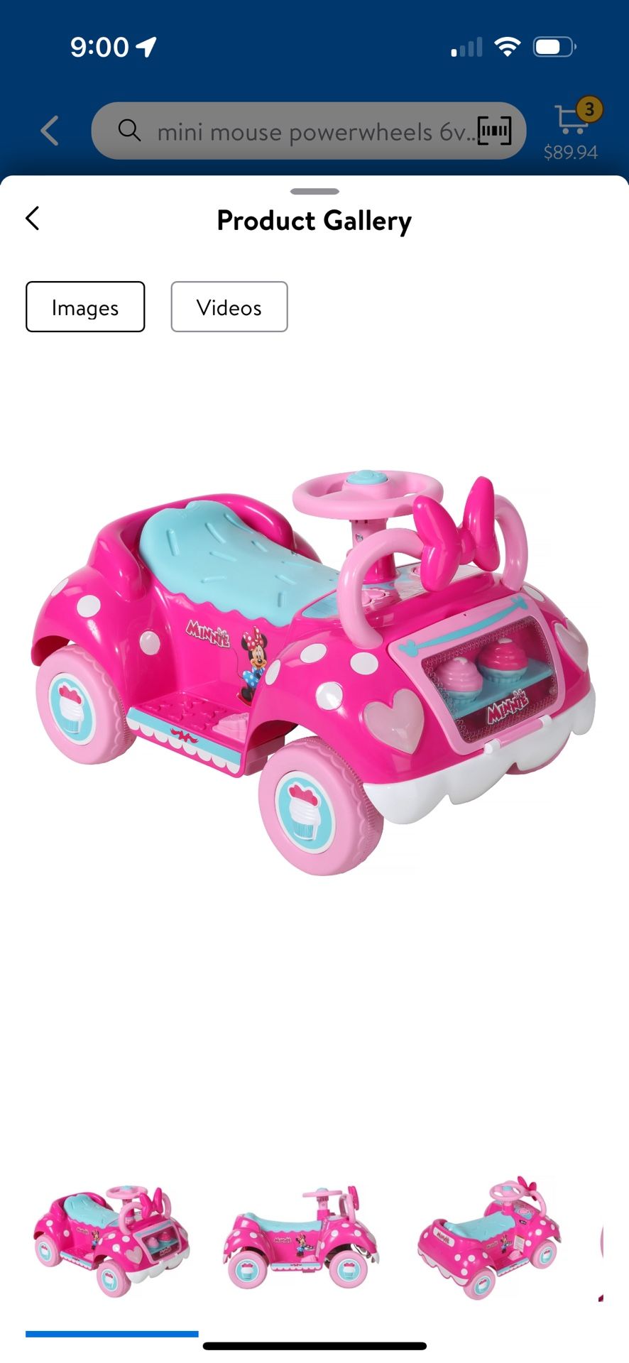 Minnie Mouse 4 Wheeler/battery Operated. 