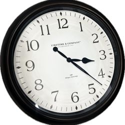 🕰️ 24” Black Wall Clock – FirsTime & Company®