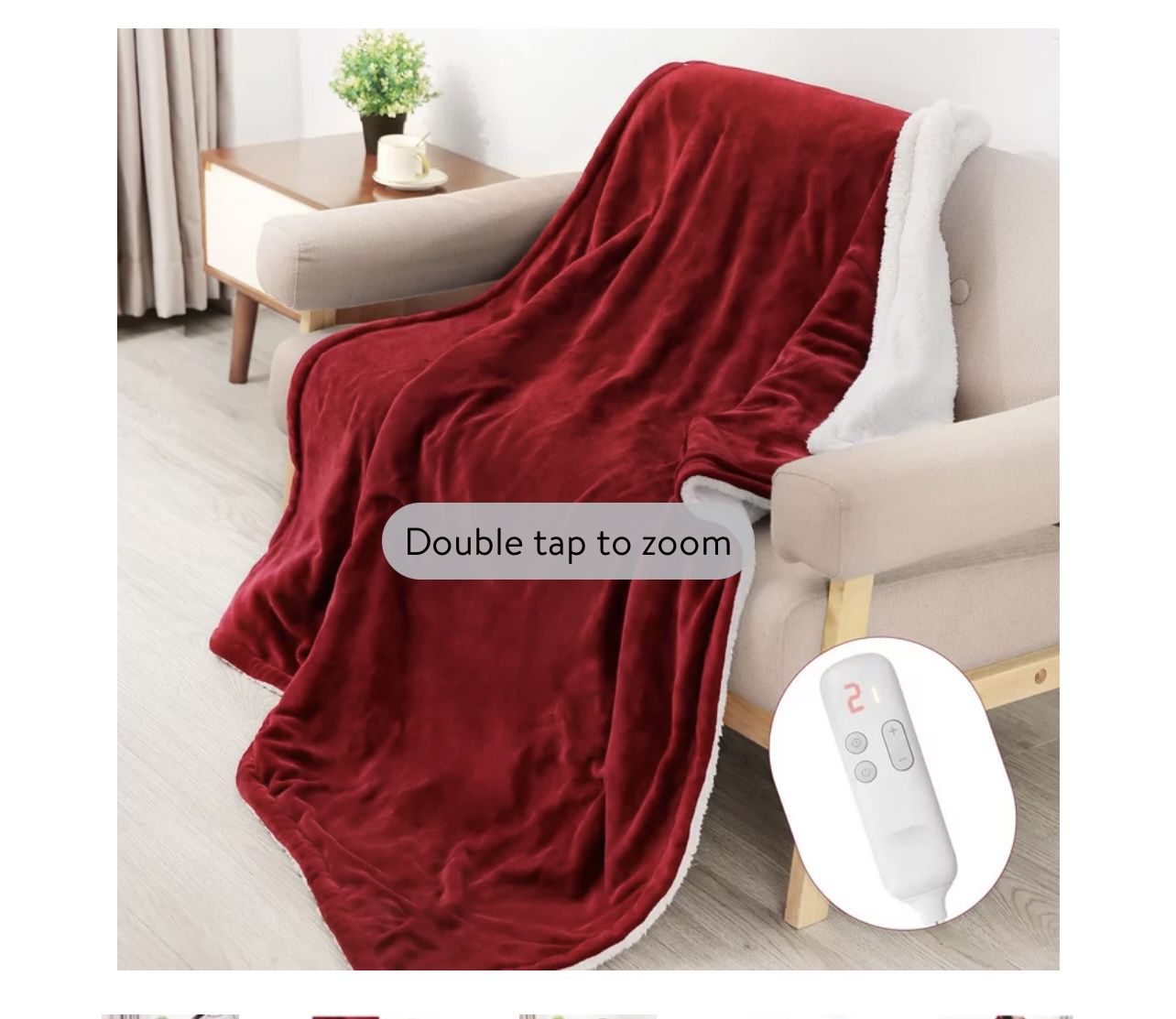 New Electric Blanket Heated Throw, Blanket 50" x 60", Flannel, Fast Heating, Machine Washable, ETL Certification, with 6 Heating Levels & 5 Hours Auto