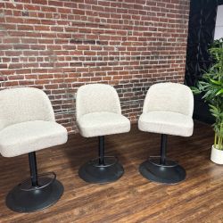 Delivery Available Costco gray swivel  bar stools chairs retails 480
