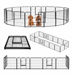 Brand New 24” 16-Panel Dog Playpen – Large Exercise Pen