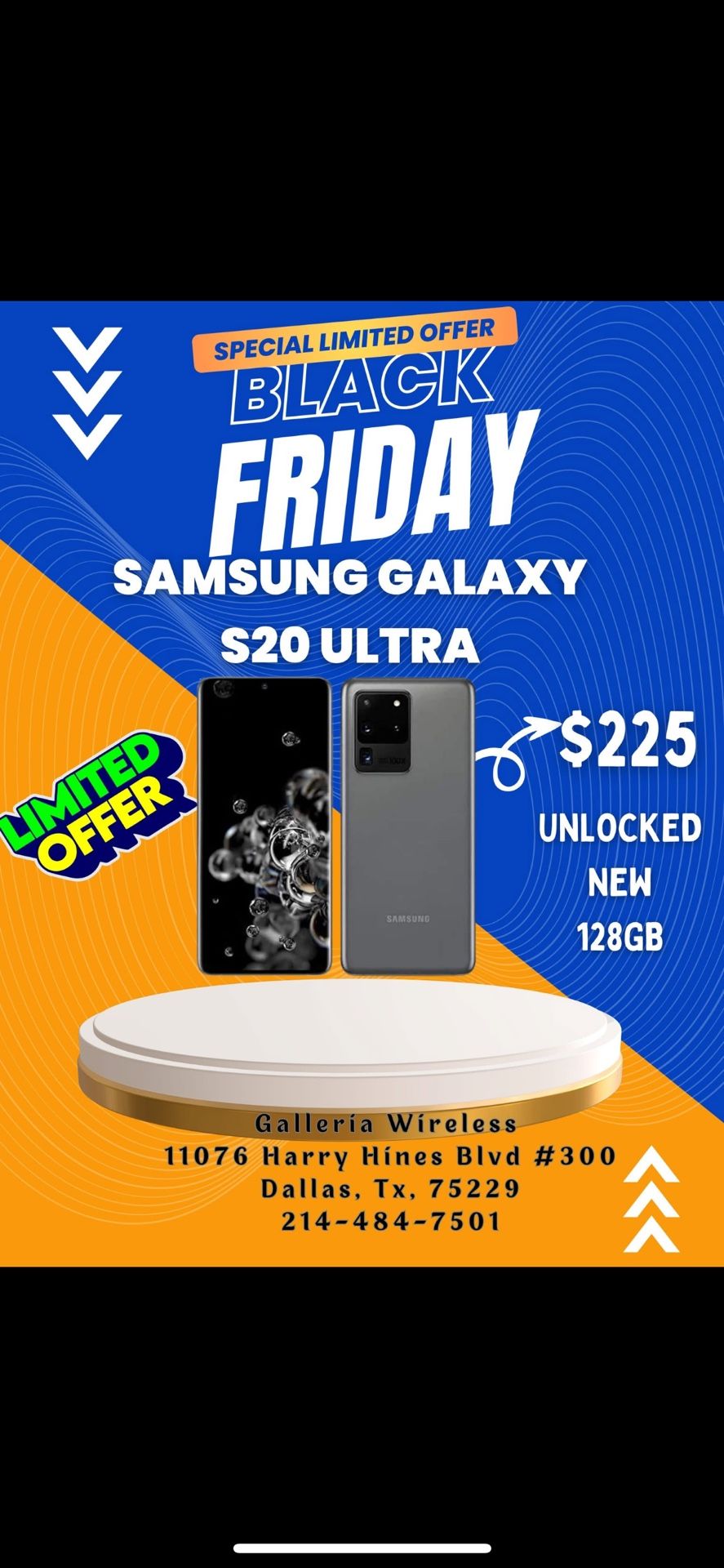Samsung Galaxy S20 Ultra 5G 128 Gb Unlocked