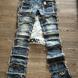 Men’s Fashion Nova Stacked Jeans 