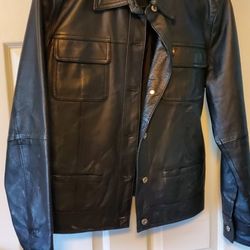Womens Med Leather Jacket