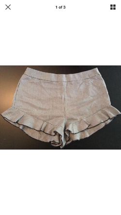 Forever 21 Women's black white booty shorts houndstooth high waisted medium!