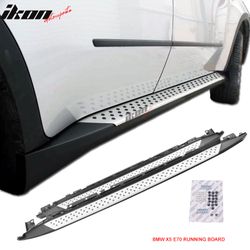Fits 2007-2013 BMW X5 E70 OE Factory Style Running Board Side Step Bar Aluminum