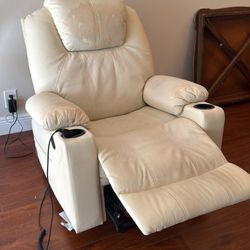 Leather recliner