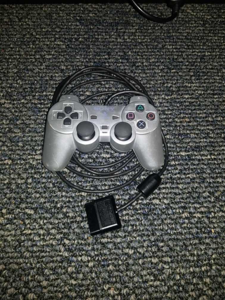 Silver Dualshock 2 SONY Ps2 Controller AS-IS