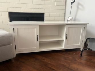 White TV stand