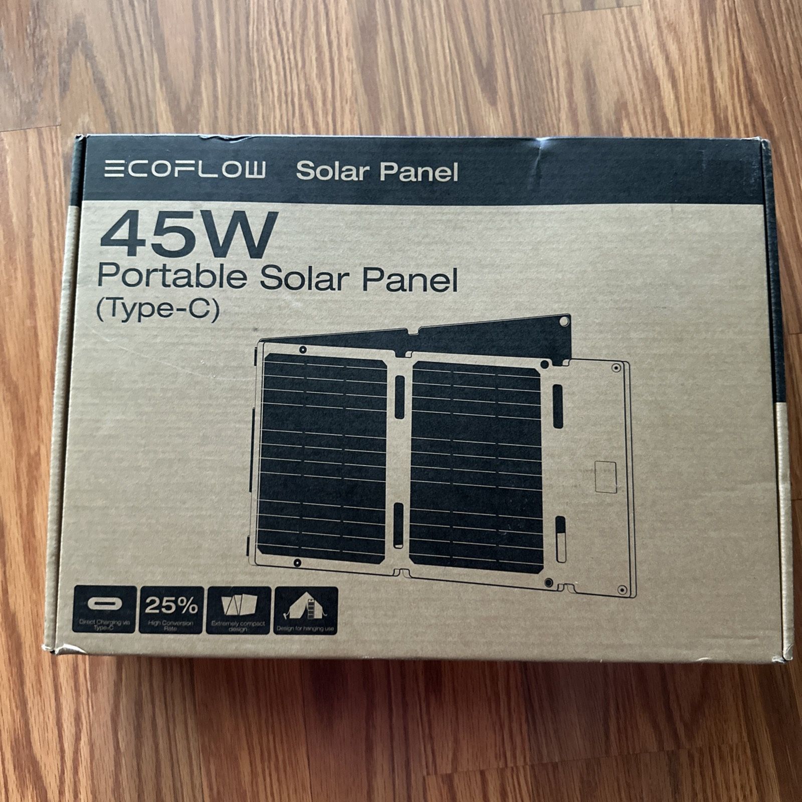 Brand New EcoFlow Type-C 45W Portable Solar Panel Foldable Power Bank USB  