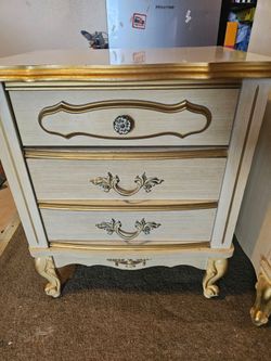 2 vintage French Provincial style nightstands