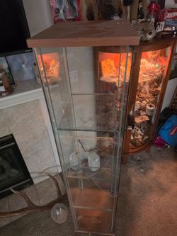 Glass display case