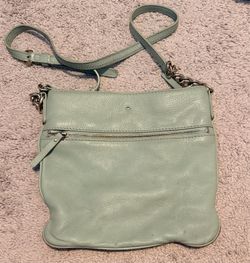 Kate Spade Leather Crossbody Bag – Mint Green