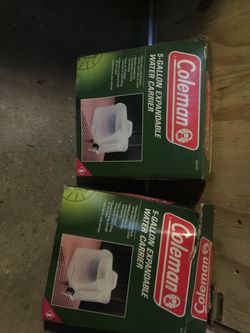 2x Coleman 5 gal portable water carrier