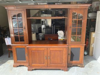 Solid Cherry Traditional Style Entertainment Center from the Aspen Home collection.