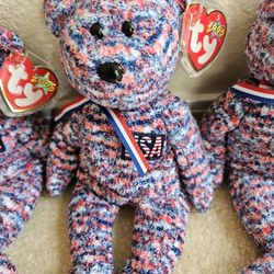 USA Beanie Bear Ty Beanie Babies Collection  4th Of July  Bear