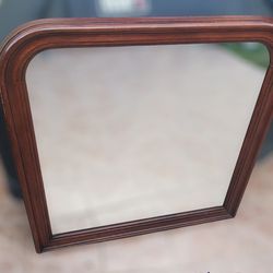 Mirror Ornate Wood Vintage 
