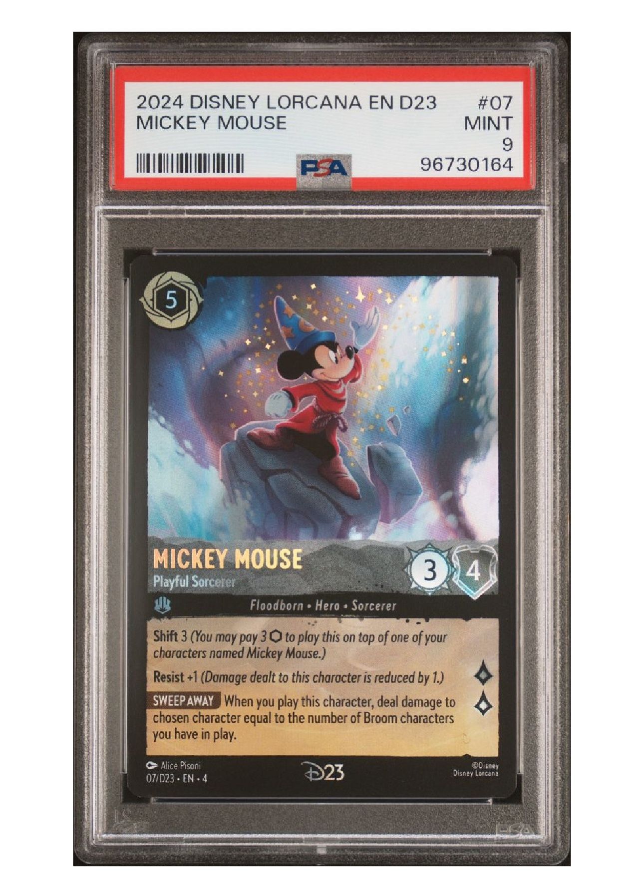 2024 DISNEY LORCANA EN D23 EXPO PROMO MICKEY MOUSE PLAYFUL