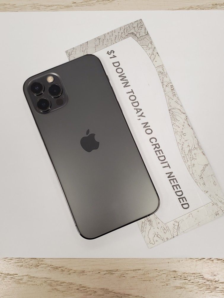 🤑 Under $210?! Apple iPhone 12 Pro (Pre-Owned) Available Now with $1 Down with 6 months Warranty Coverage