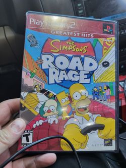 Playstation 2 Simpsons Road rage Complete Excellent Condition Working Perfectly