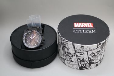Citizen Men's Black Panther Marvel Eco-Drive Chronograph Watch 42MM CA0297-52W