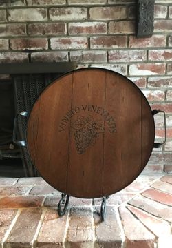 Round Wooden Tray