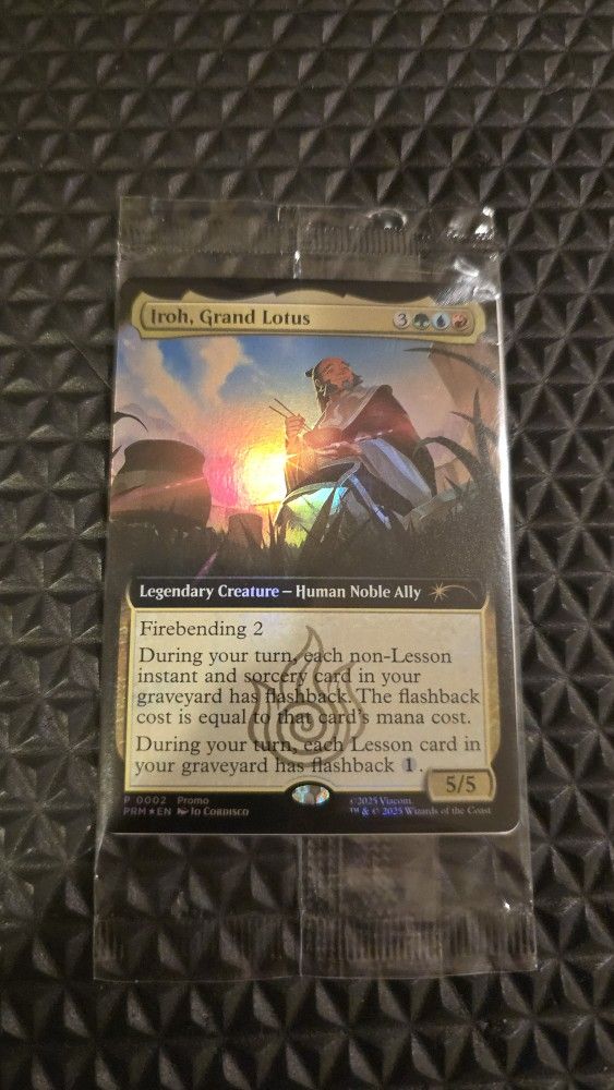 Magic The Gathering Iroh, Grand Lotus MTG Avatar Promo Card