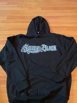 Silver & black hoodie