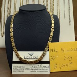14kt Yellow Gold Fancy Link Chain